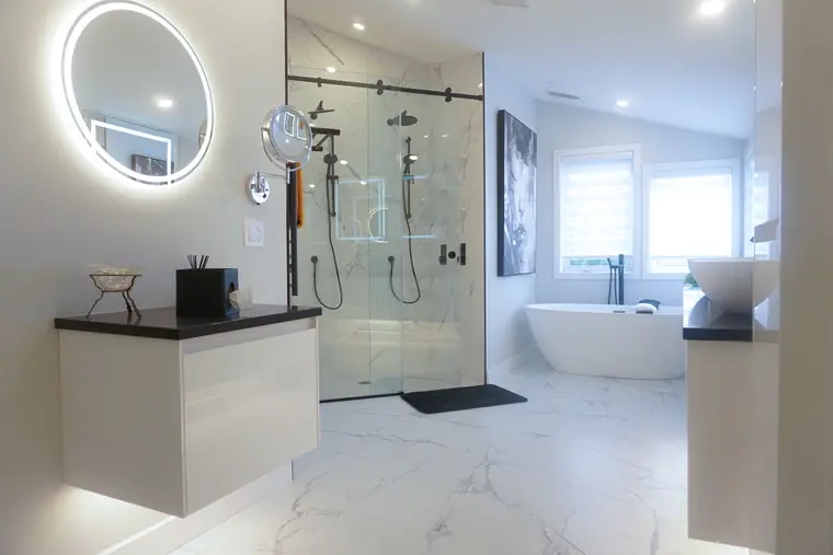 Salle de bain complète — réalisation Construction Voghel